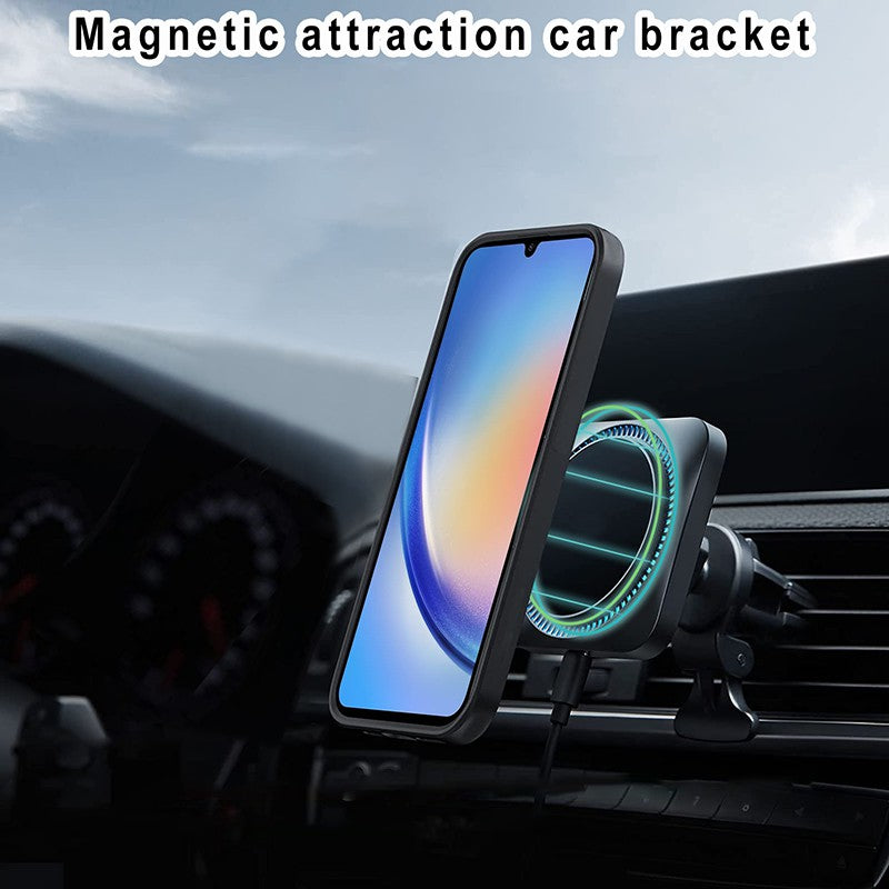 Kickstand Phone Case for Samsung Galaxy A34 5G PC TPU Protective Cover Compatible with MagSafe Kickstand Phone Case for Samsung Galaxy A34 5G PC TPU Protective Cover Compatible with MagSafe